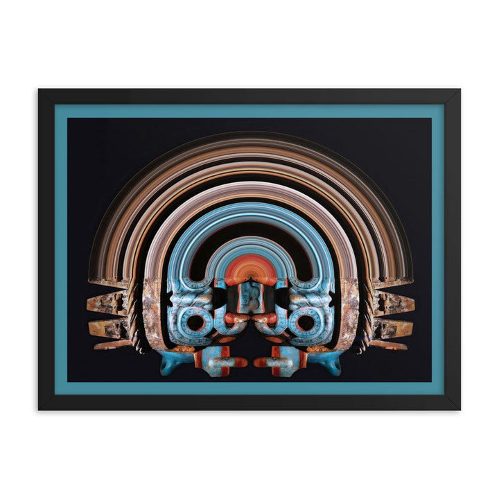 "Chaac Legacy" - Limited edition blue frame. - FUSION ARTISTERO
