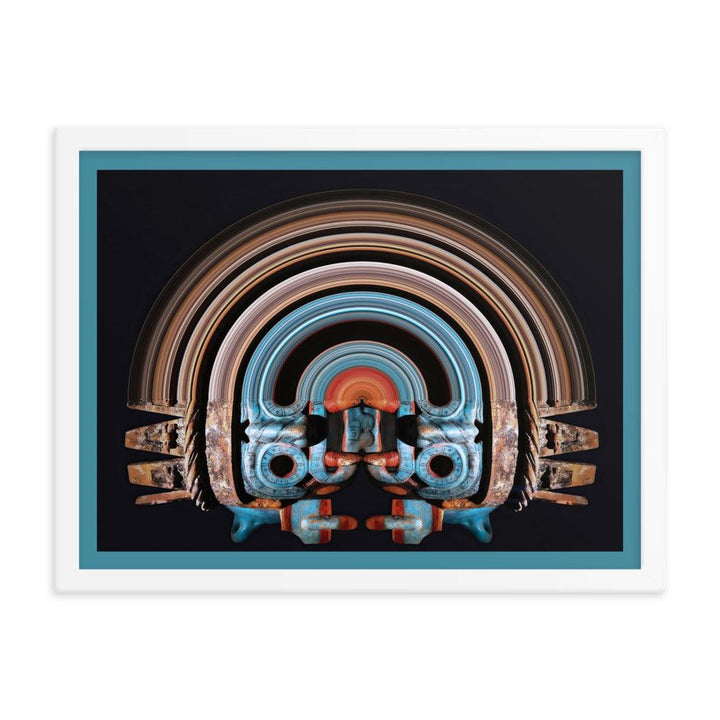 "Chaac Legacy" - Limited edition blue frame. - FUSION ARTISTERO
